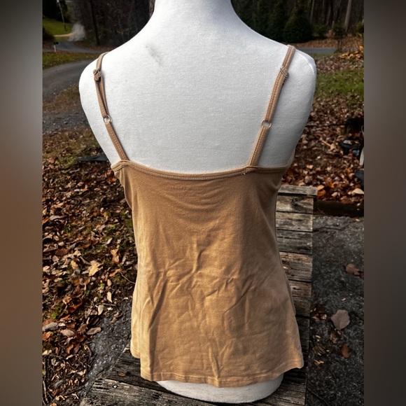 JESSICA LONDON STRETCH COTTON CAMI NEW KHAKI WOMENS 12 - Picture 2 of 7